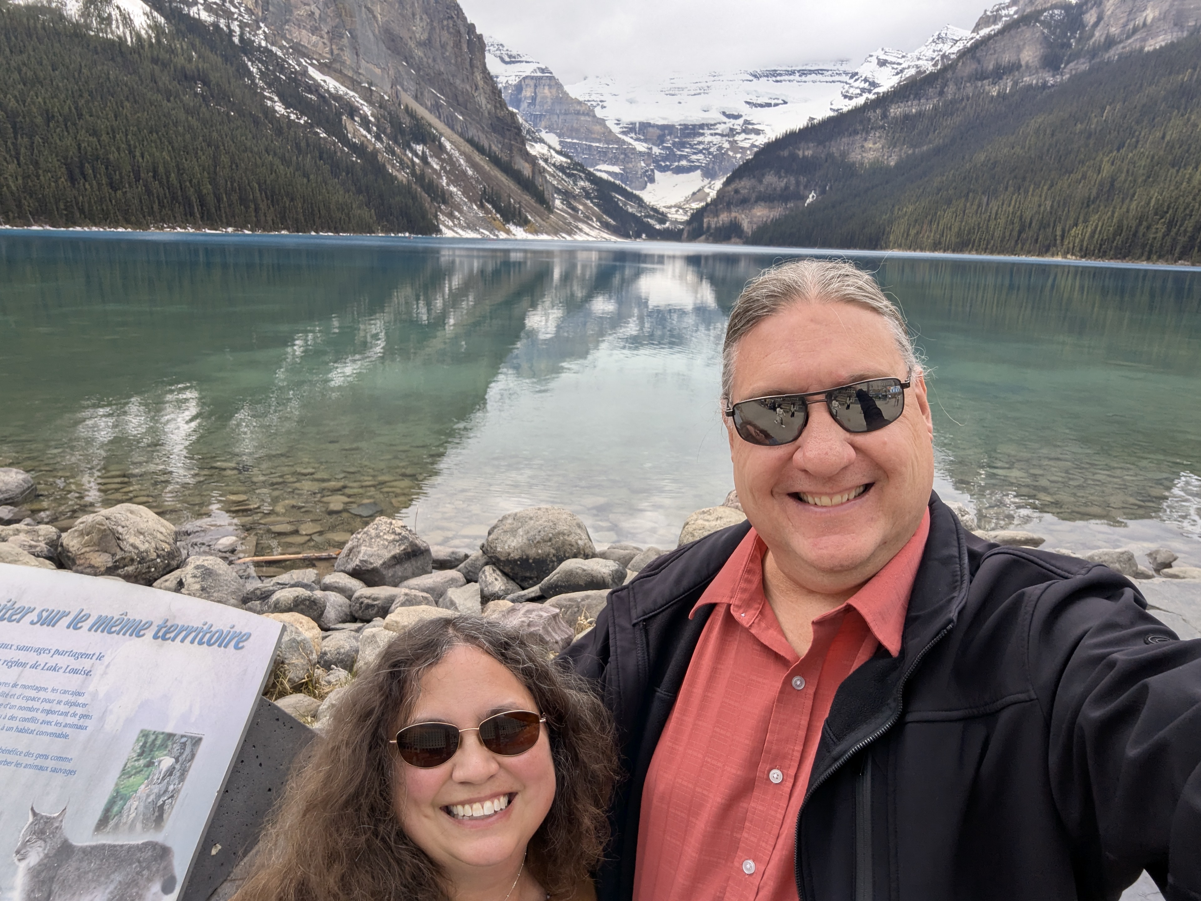 Birthday Trip to Canada, Canadian Rockies, Lake Louise, Kari Sanders, Michael Sanders